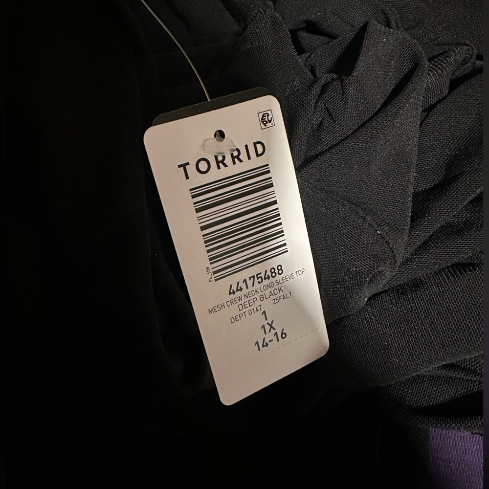 Torrid mesh long sleeve top - Picture 6 of 6
